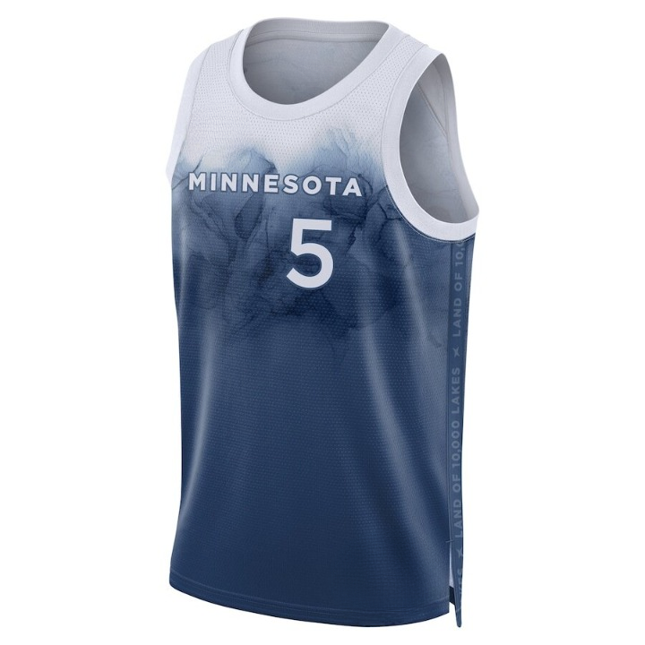 Men's Minnesota Timberwolves Anthony Edwards Blue Jersey