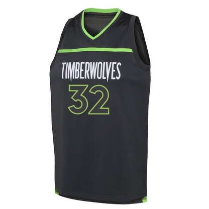 Men's Minnesota Timberwolves Karl-Anthony Towns Black Jersey