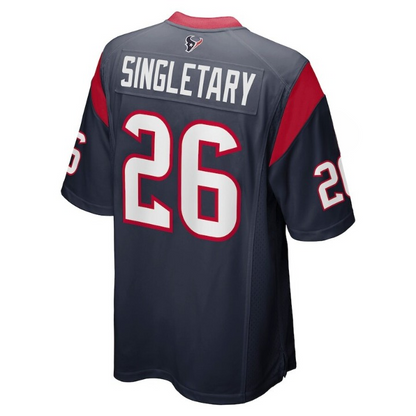 Men's Houston Texans Devin Singletary Navy Jersey