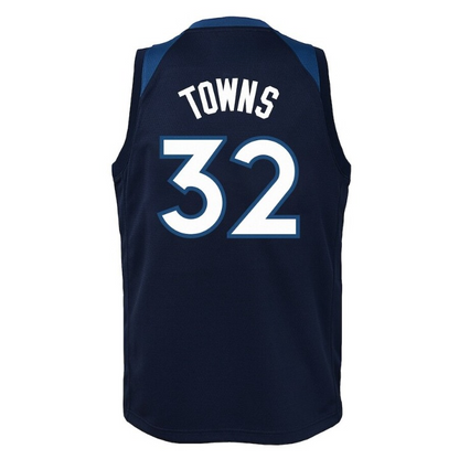 Men's Minnesota Timberwolves Karl-Anthony Towns Navy Jersey