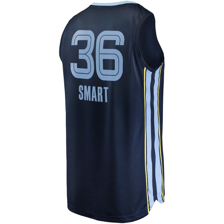 Men's Memphis Grizzlies Marcus Smart Navy Jersey