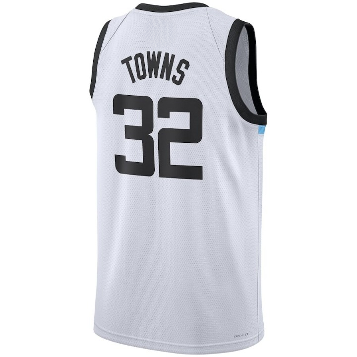 Men's Minnesota Timberwolves Karl-Anthony Towns White Jersey