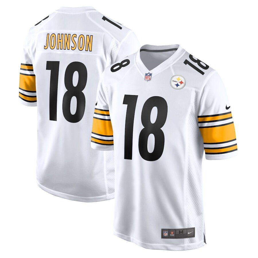 Men's Pittsburgh Steelers Diontae Johnson White Jersey