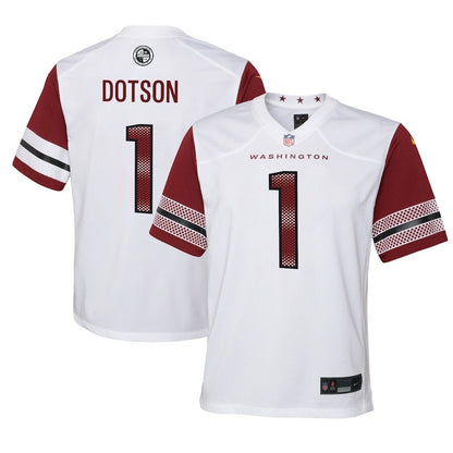 Youth Washington Commanders Jahan Dotson White Jersey