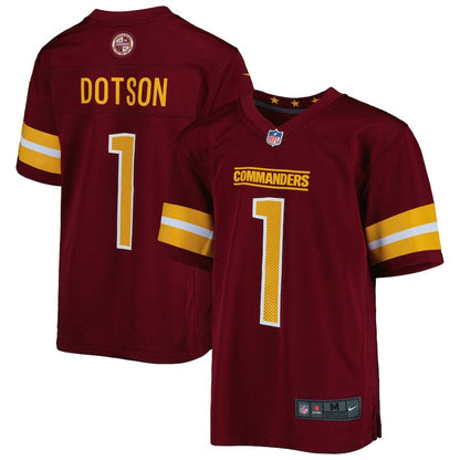 Youth Washington Commanders Jahan Dotson Burgundy Jersey