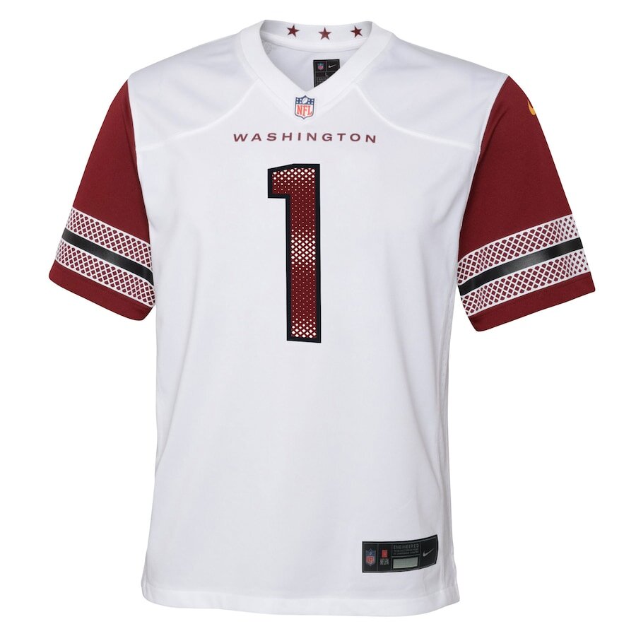 Youth Washington Commanders Jahan Dotson White Jersey