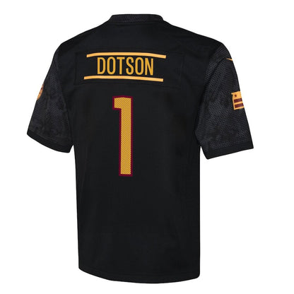 Youth Washington Commanders Jahan Dotson Black Jersey