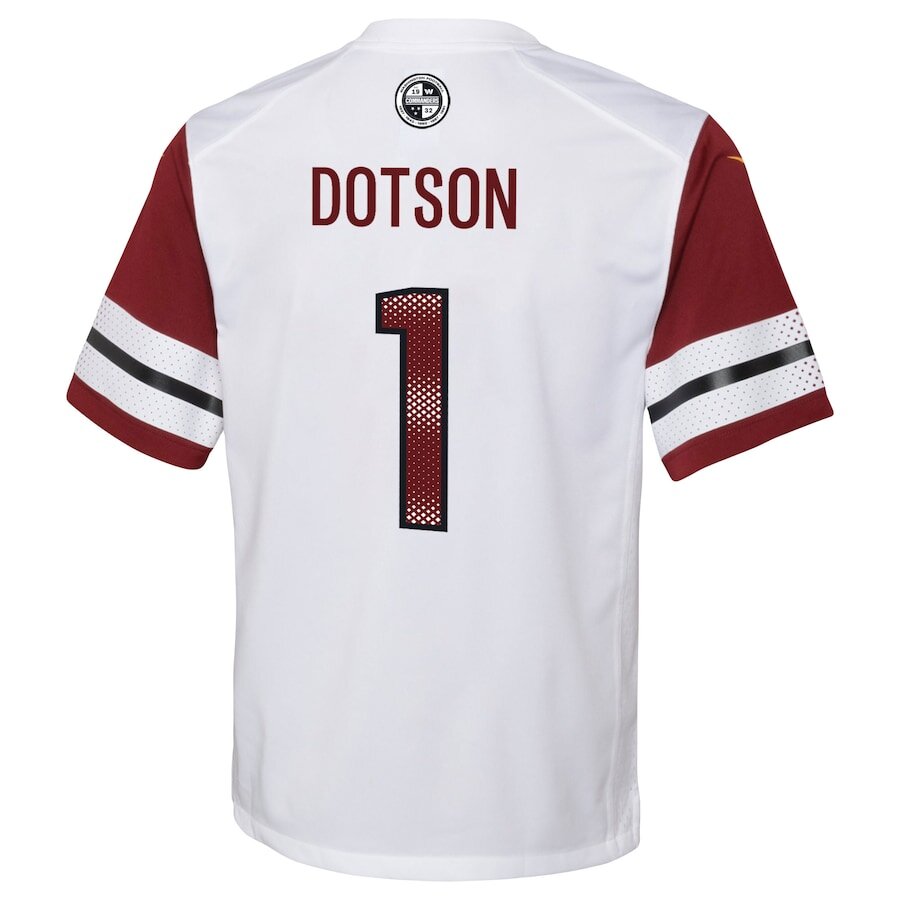 Men's Washington Commanders Jahan Dotson White Jersey