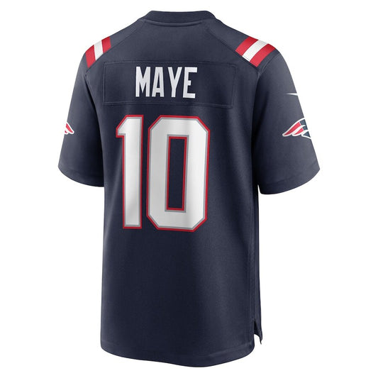New England Patriots Drake Maye Navy Jersey