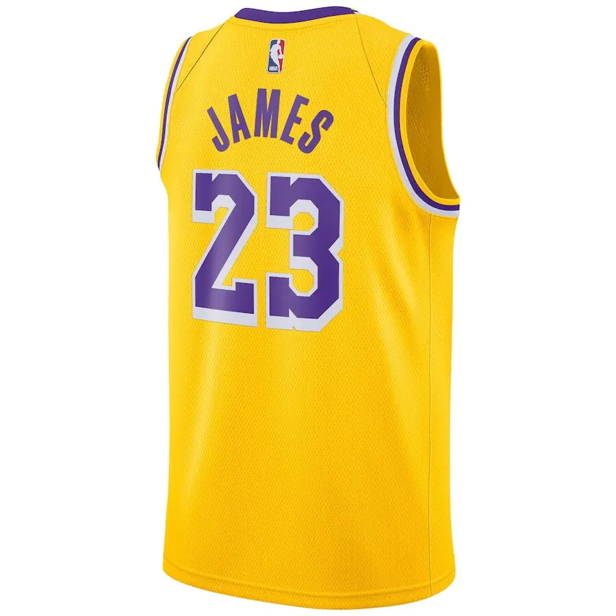 Men's Los Angeles Lakers LeBron James Jersey.