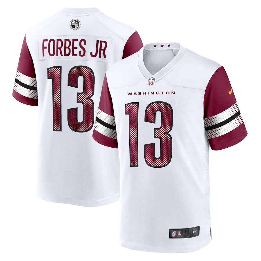 Youth Washington Commanders Emmanuel Forbes White Jersey