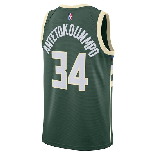 Milwaukee Bucks Giannis Antetokounmpo Hunter Green Jersey