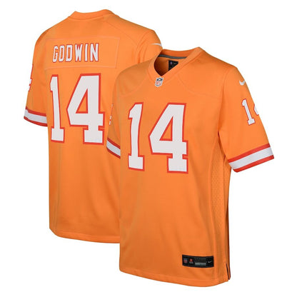 Youth Tampa Bay Buccaneers Chris Godwin Orange Jersey