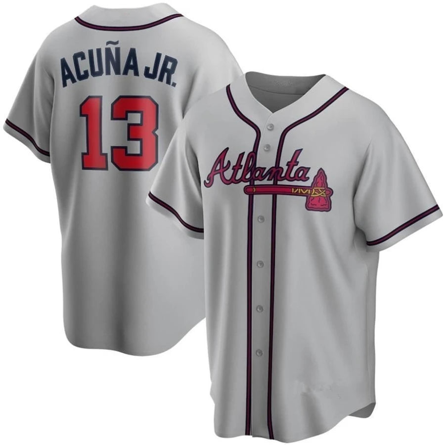 Ronald Acuña Jr. Gray Jersey