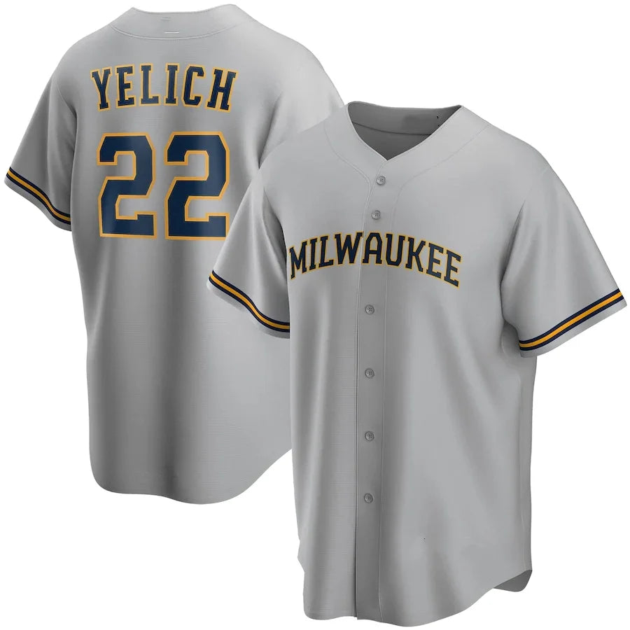 Christian Yelich Gray Jersey