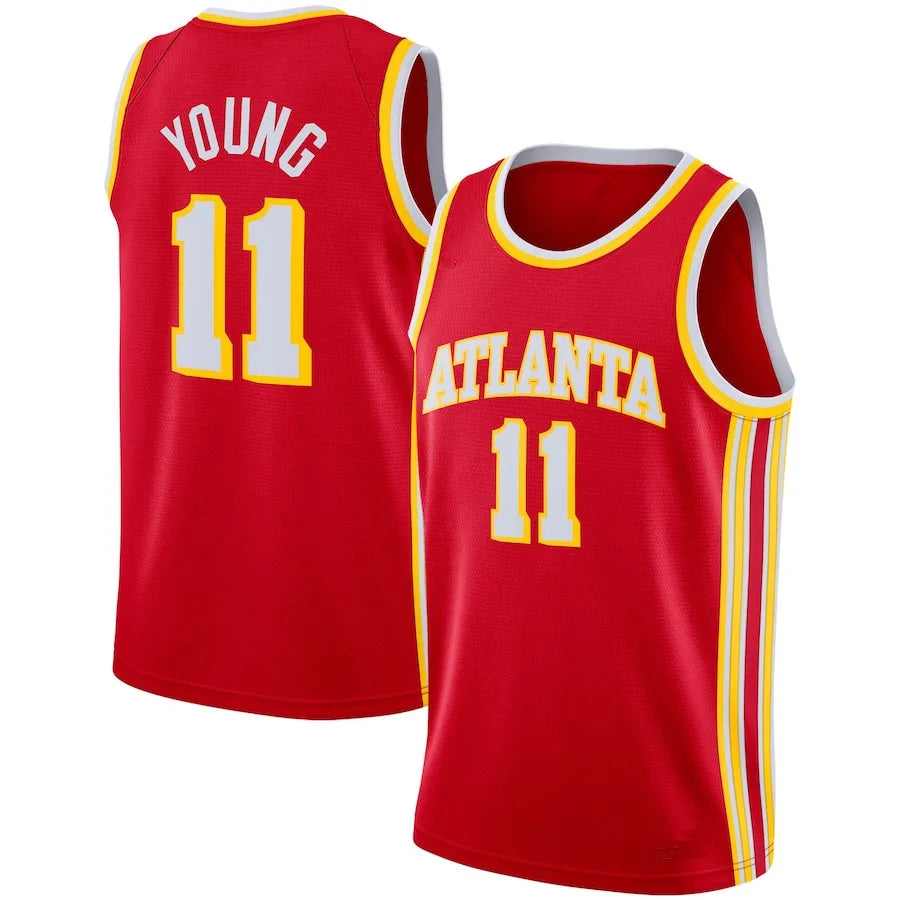 Men's Atlanta Hawks Trae Young Red Jersey