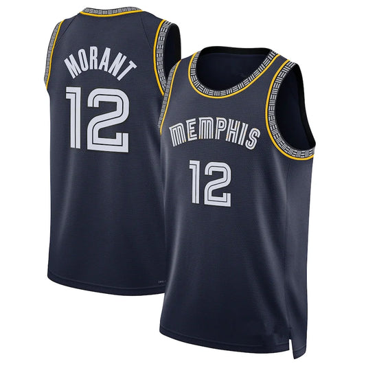 Men's Memphis Grizzlies Ja Morant Navy Jersey