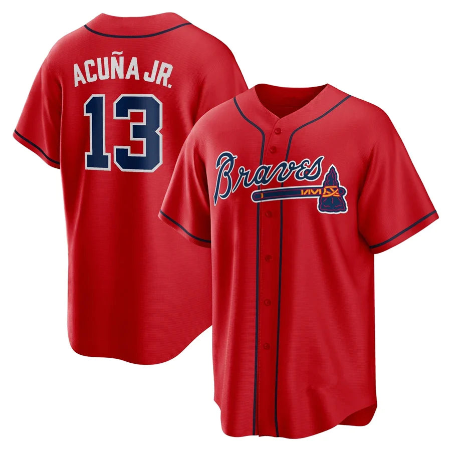 Men's Atlanta Braves Ronald Acuña Jr. Red Jersey