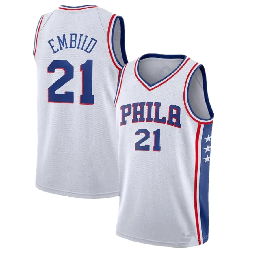 Men's Philadelphia 76ers Joel Embiid White Jersey