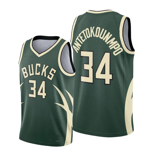 Men's Milwaukee Bucks Giannis Antetokounmpo Green  Jersey