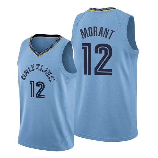 Men's Memphis Grizzlies Ja Morant Light Blue Jersey