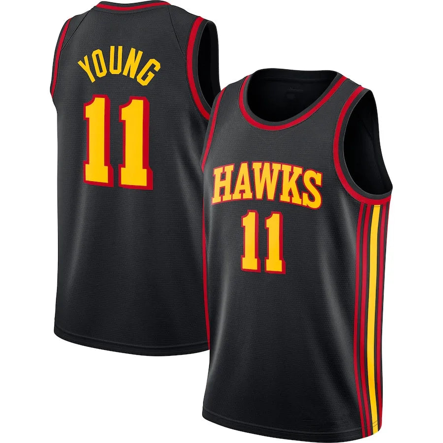 Men's Atlanta Hawks Trae Young Black Jersey