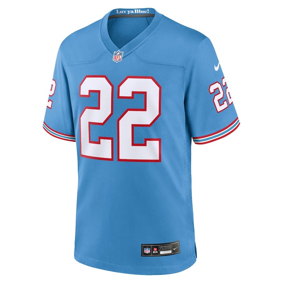 Men's Tennessee Titans Derrick Henry Light Blue Jersey