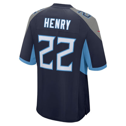 Men's Tennessee Titans Derrick Henry Navy Jersey