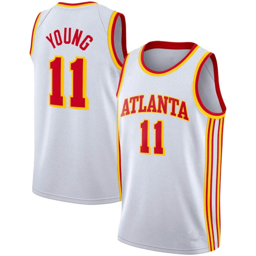 Men's Atlanta Hawks Trae Young White Jersey