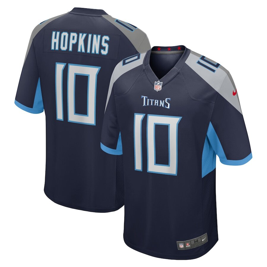 Men's Tennessee Titans DeAndre Hopkins Navy Jersey