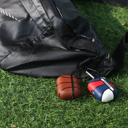 Leather Basketball Case  For Air Pods