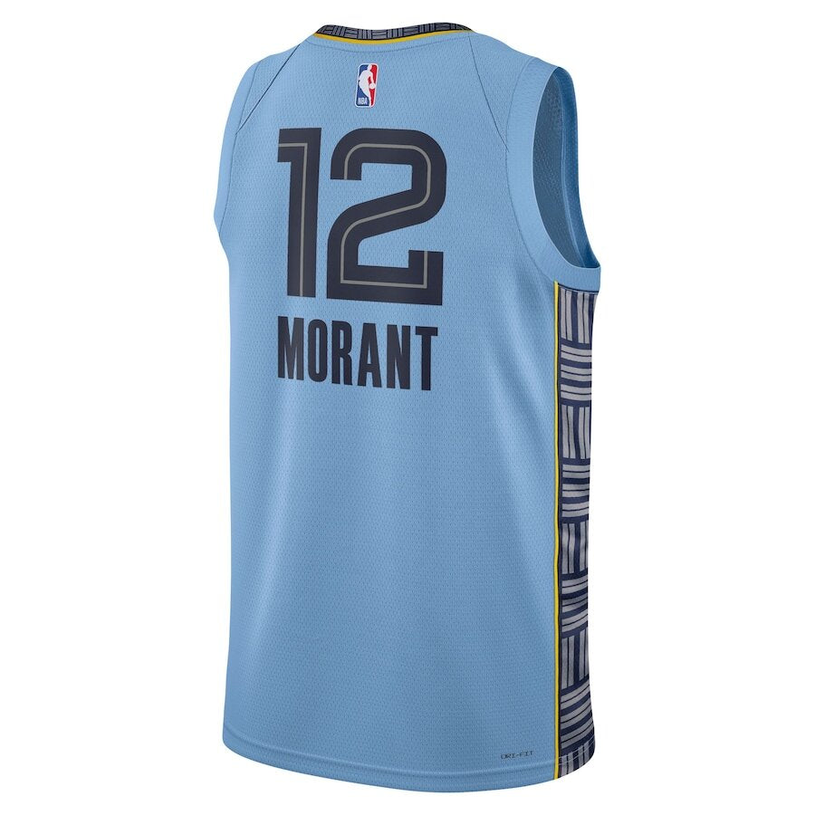 Memphis Grizzlies Ja Morant Light Blue Jersey