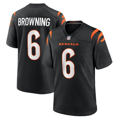 Men's Cincinnati Bengals Jake Browning Black Jersey