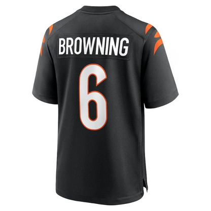 Men's Cincinnati Bengals Jake Browning Black Jersey