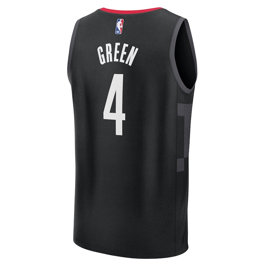 Houston Rockets Jalen Green Black Jersey