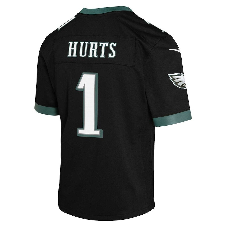 Youth Philadelphia Eagles Jalen Hurts Black Jersey