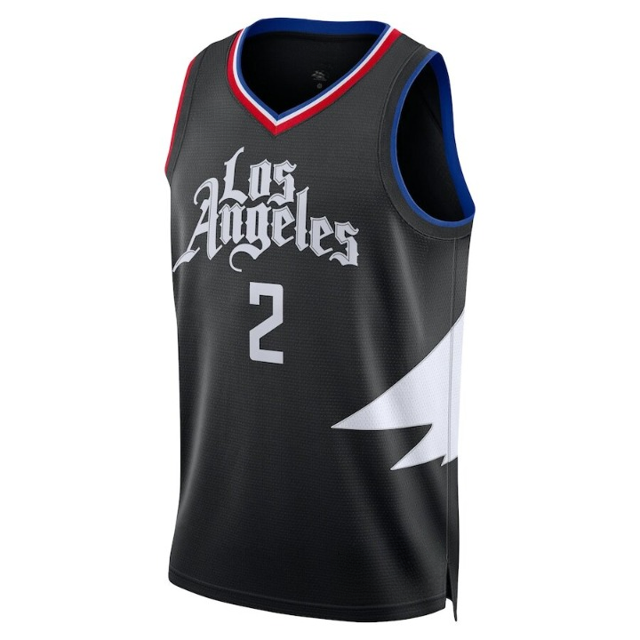 Men's LA Clippers Kawhi Leonard Black Jersey