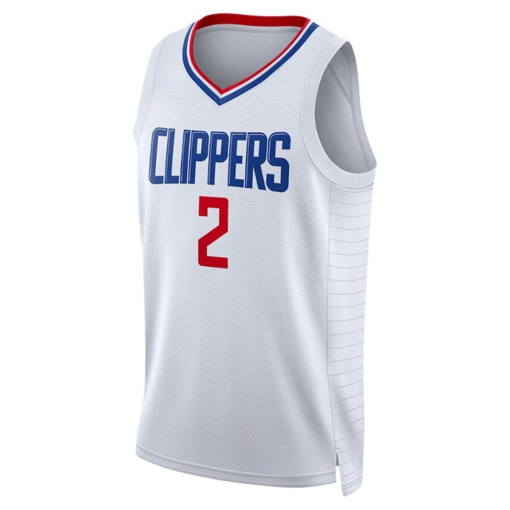 Men's LA Clippers Kawhi Leonard White Jersey