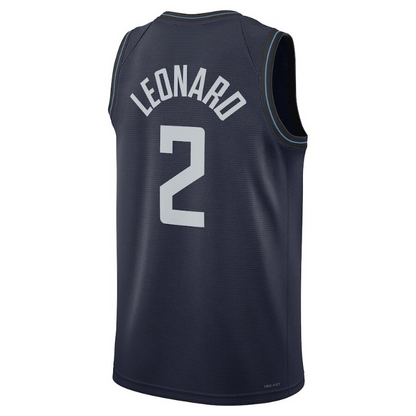 Men's LA Clippers Kawhi Leonard Navy Jersey