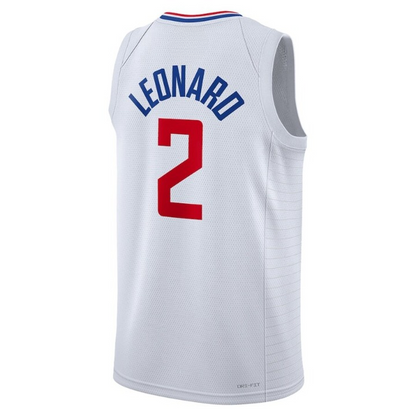 Men's LA Clippers Kawhi Leonard White Jersey