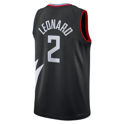 Men's LA Clippers Kawhi Leonard Black Jersey