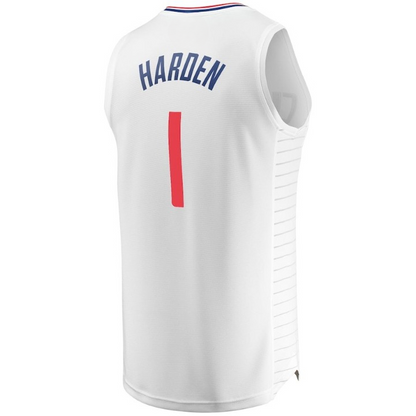 Men's LA Clippers James Harden White Jersey