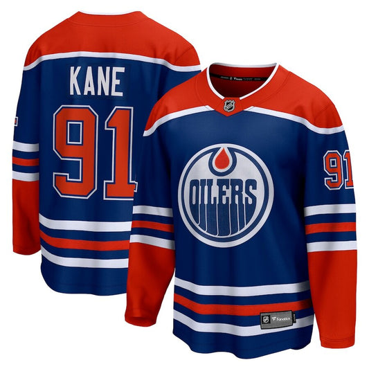 Men's Edmonton Oilers Evander Kane Royal Jersey