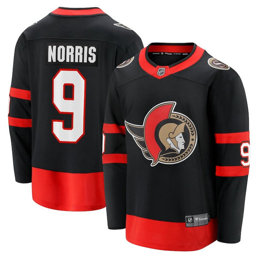 Men's Ottawa Senators Josh Norris Black Jersey