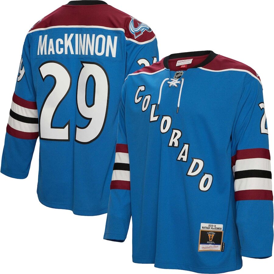 Men's Colorado Avalanche Nathan MacKinnon Blue Jersey