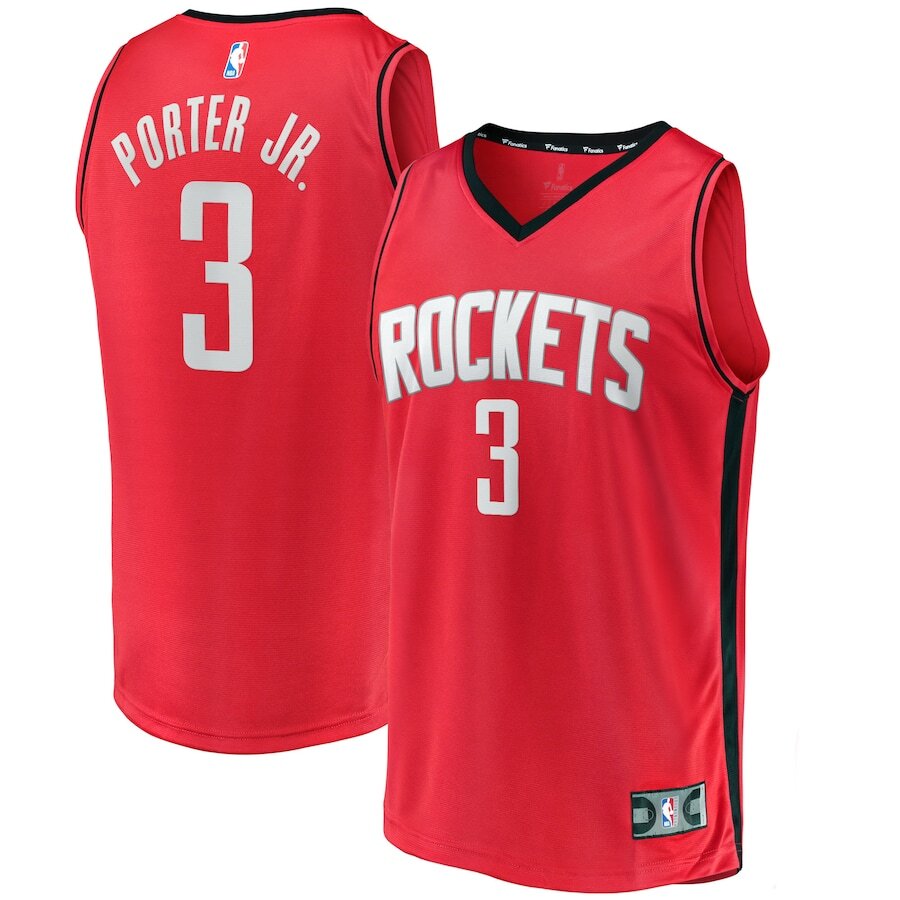 Men's Houston Rockets Kevin Porter Jr. Red Jersey