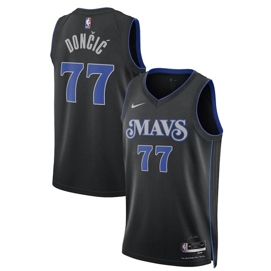 Men's Dallas Mavericks Luka Dončić Black Jersey