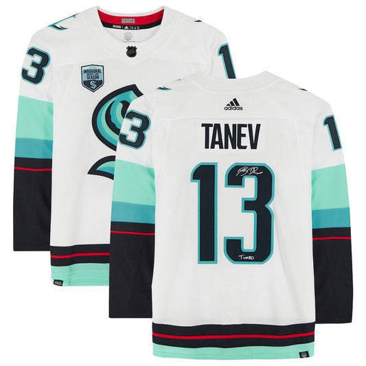 Men's Seattle Kraken Brandon Tanev White Jersey