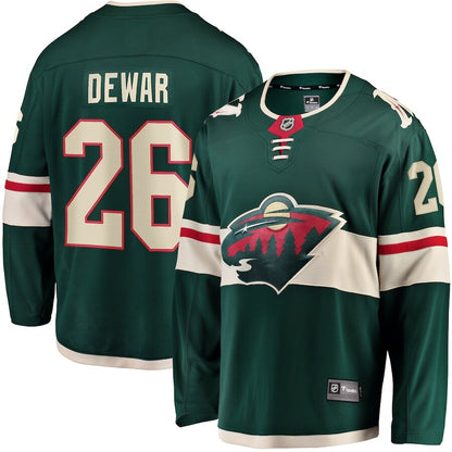 Men's Minnesota Wild Connor Dewar Green Jersey