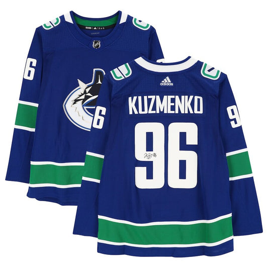 Men's Vancouver Canucks Andrei Kuzmenko Blue Jersey